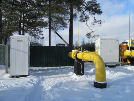 Gas flow restriction unit, city of Kingisepp
