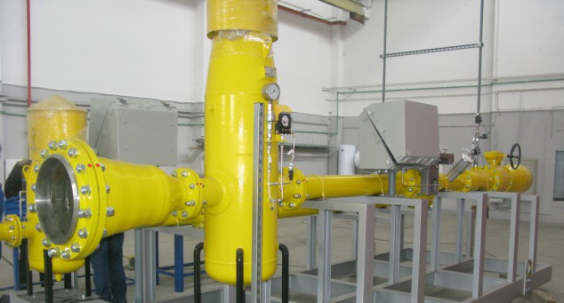 Gas metering and filtration unit, city of Kaluga